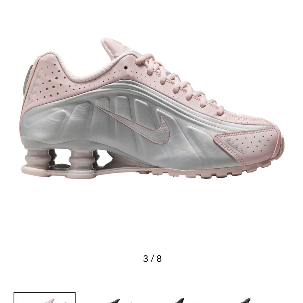 New in Box : Nike Shox R4 Barely Rose / Metallic
Platinum Sz: US 8 women’s - Picture 4 of 9